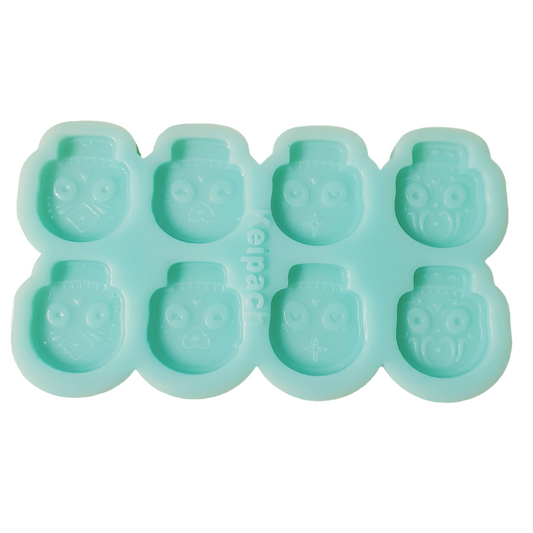 Sugar Skull Earrings (4 pair) Silicone Resin Mould - Keipach