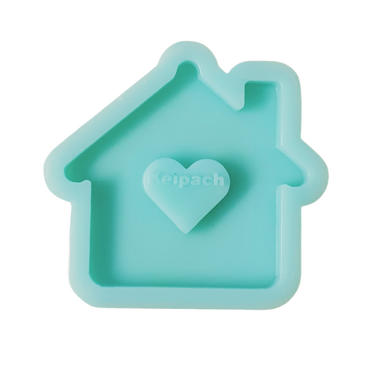 House with Heart Silicone Resin Mould - Keipach