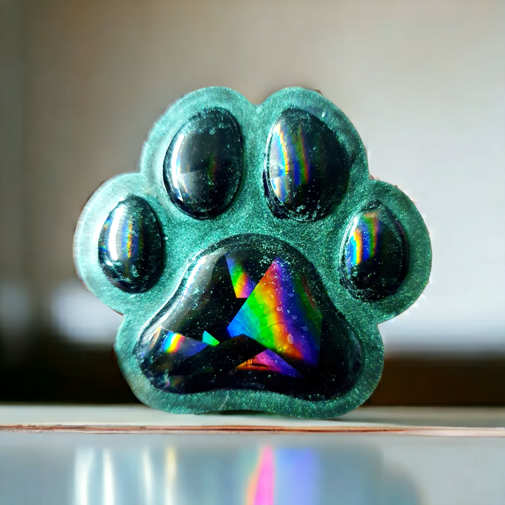 Holographic Paw Silicone Resin Mould - Keipach