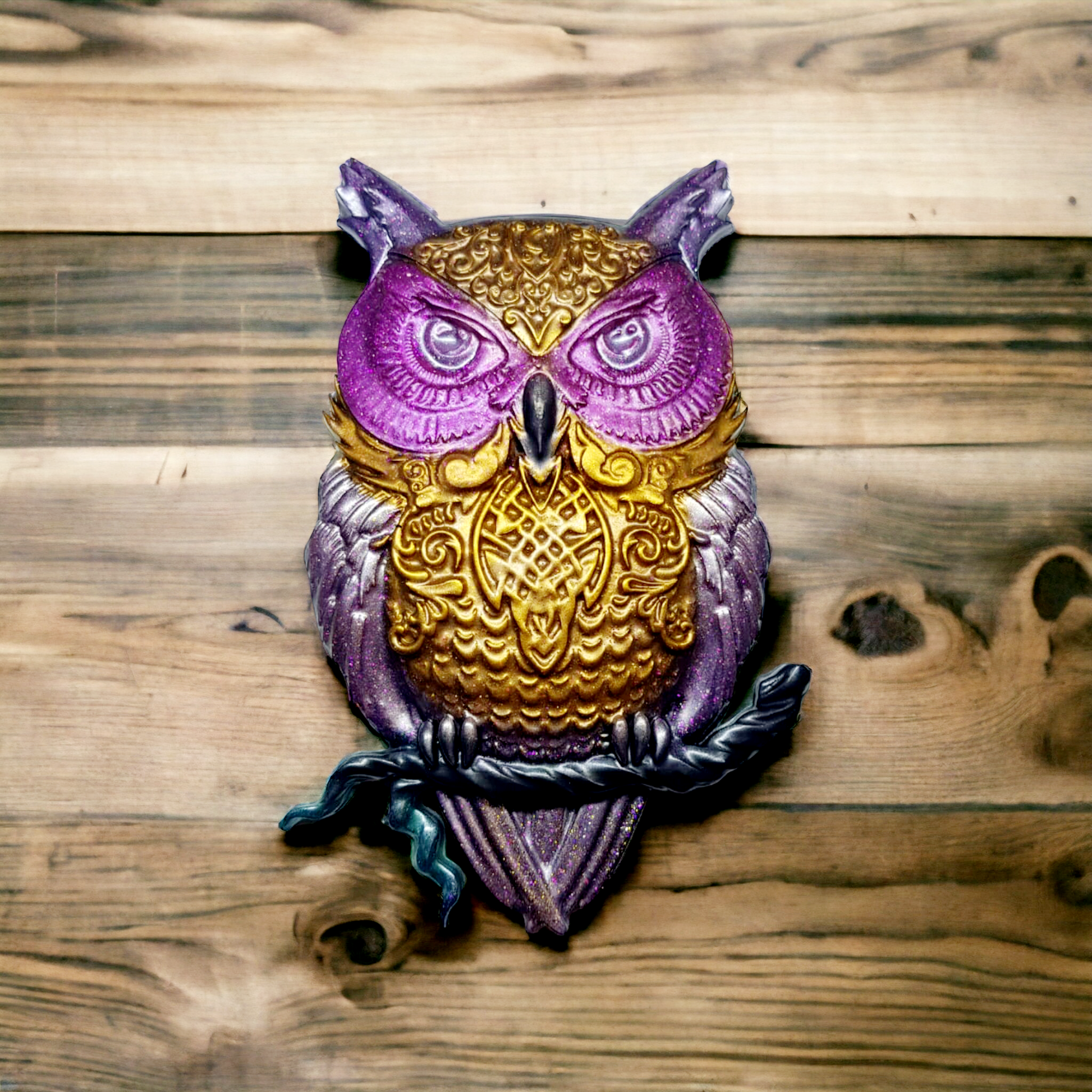 Ornamental Owl Silicone Resin Mould - Keipach