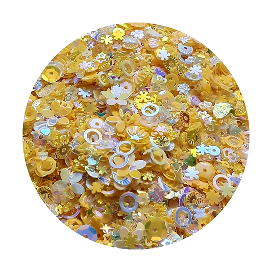 Yellow Sequins Mix - Keipach